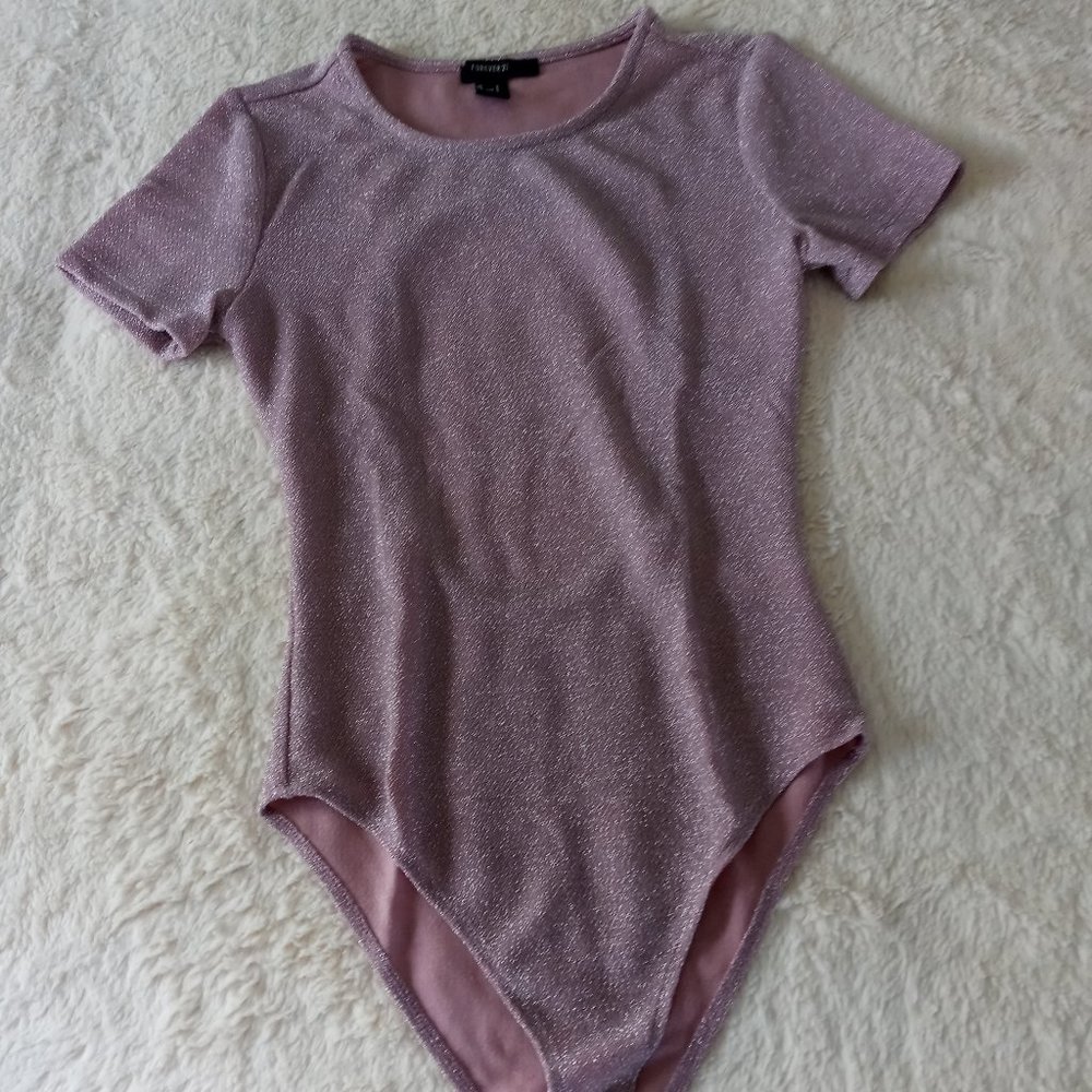 Forever 21 Pink Bodysuit. Open back